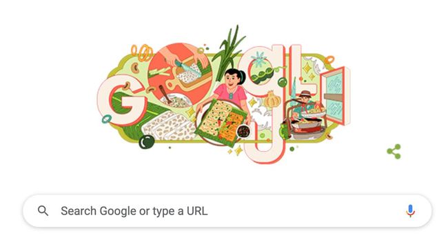 Google Doodle pada hari ini (29/10/2022), menampilkan ilustrasi tempe mendoan karya seniman tanah air, Reza Dwi Setyawan, yang berbasis di Semarang.