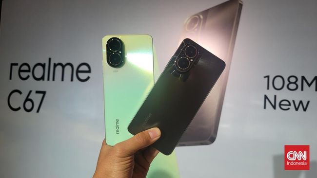 Realme meluncurkan ponsel terbaru Realme C67, ponsel kelas entry-level Rp2 jutaan yang dibekali kamera 108MP. Simak spek lengkapnya.