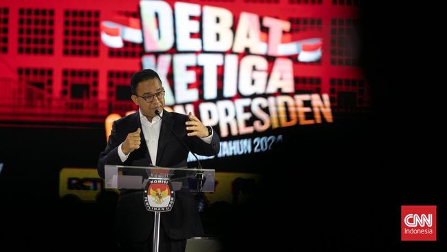 Netizen khawatir terhadap calon presiden nomor urut 1 Anies Baswedan pasca Debat Ketiga Pilpres yang digelar Minggu (7/1).